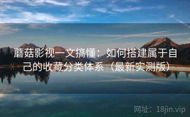 蘑菇影视一文搞懂：如何搭建属于自己的收藏分类体系（最新实测版）
