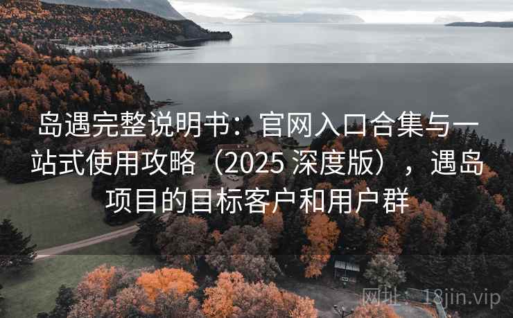 岛遇完整说明书:官网入口合集与一站式使用攻略(2025 深度版),遇岛项目的目标客户和用户群