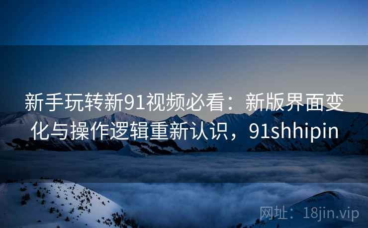 新手玩转新91视频必看：新版界面变化与操作逻辑重新认识，91shhipin