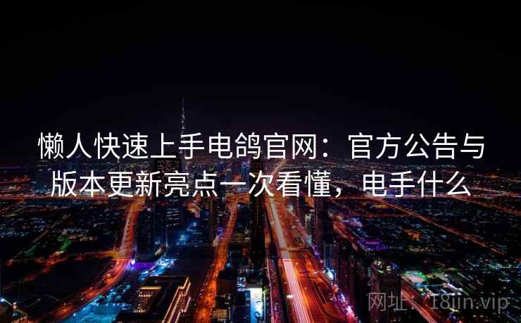 懒人快速上手电鸽官网：官方公告与版本更新亮点一次看懂，电手什么