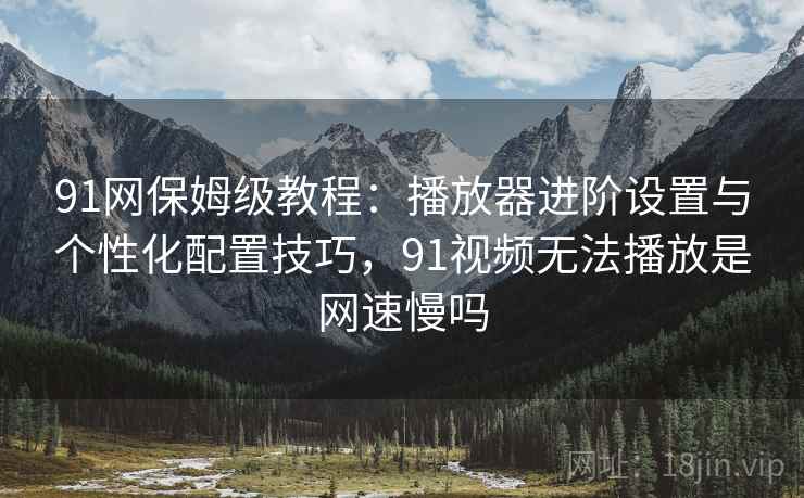 91网保姆级教程：播放器进阶设置与个性化配置技巧，91视频无法播放是网速慢吗