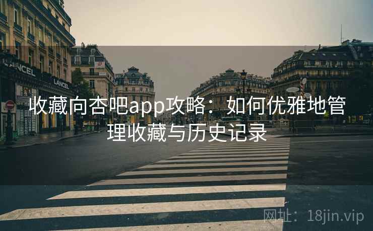 收藏向杏吧app攻略：如何优雅地管理收藏与历史记录