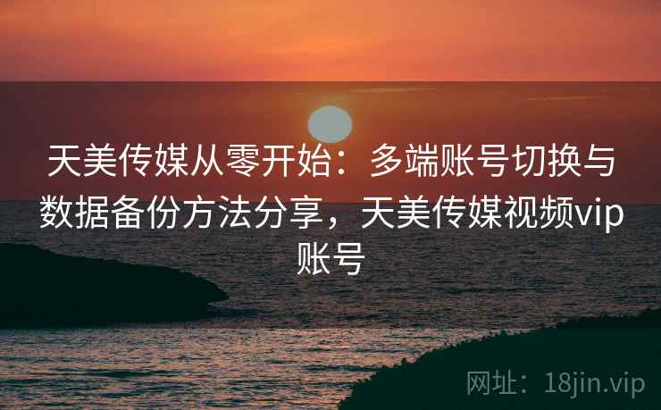 天美传媒从零开始：多端账号切换与数据备份方法分享，天美传媒视频vip账号