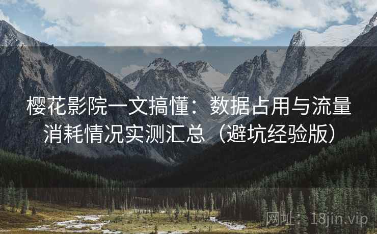 樱花影院一文搞懂：数据占用与流量消耗情况实测汇总（避坑经验版）